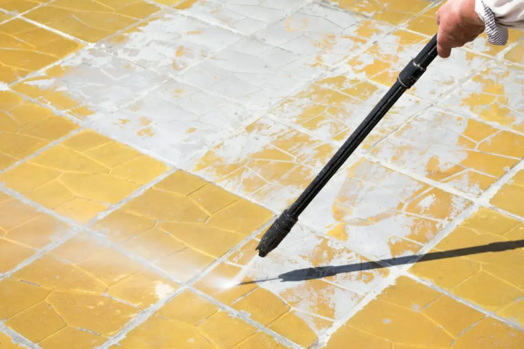 how to clean saltillo tile grout